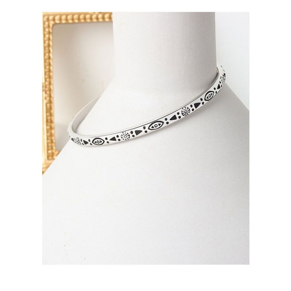 Boho Engraved 925 Sterling‎ Silver Cuff Bracelet, 58cm Adjustable - Picture 4 of 15